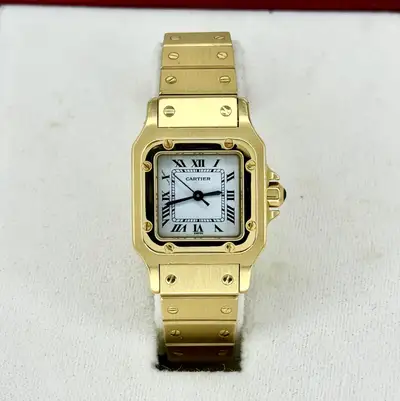 Cartier AT SERVICE Santos 18k Yellow Gold