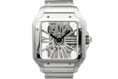 Cartier Santos De Cartier Skeleton Stainless