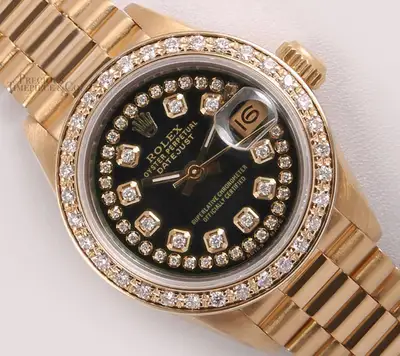 Rolex Datejust President 18K YG Black