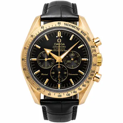 Omega Speedmaster 3159.5 Leather Strap Rose