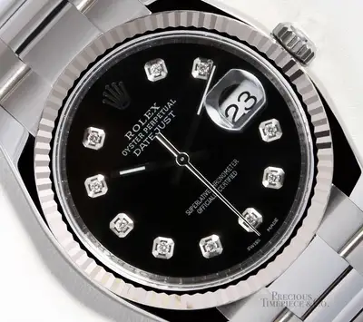 Rolex Datejust Stainless Steel Oyster Black