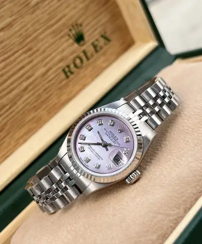 Rolex Steel White Gold Rolex Datejust Custom