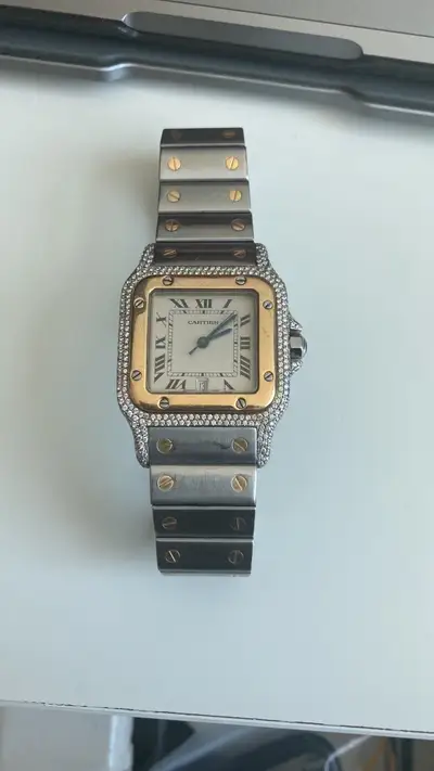 Cartier Diamond Cartier Santos Galbee 18ct Gold