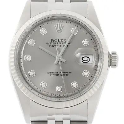 Rolex Datejust 18K White Gold SS