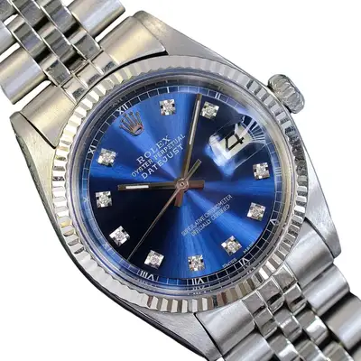 Rolex Datejust Blue White Gold Steel