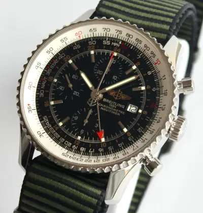 Breitling A24322 NAVITIMER WORLD BREITLING STRAP!