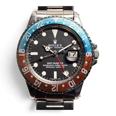 Rolex GMT Master W/Hack Pepsi Bezel
