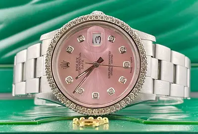 Rolex Date ICED 2ct Diamonds Oyster