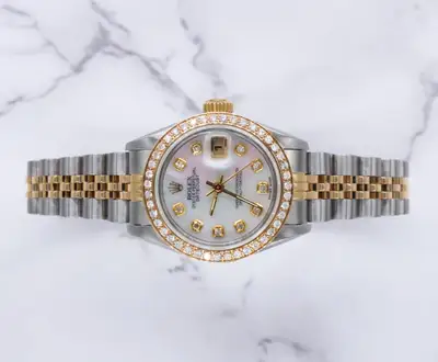 Rolex Steel Gold Rolex Datejust with White