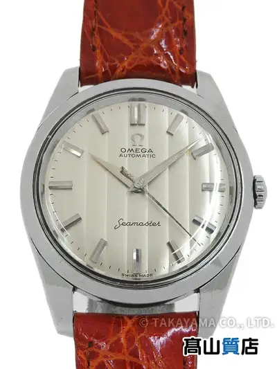 Omega Seamaster Stainless Steel Leather #TW3970
