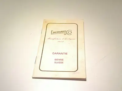 Unknown ULTRA EBERHARD BLANK GUARANTEE