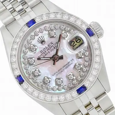 Rolex Datejust Stainless String Diamond Bezel