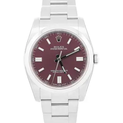 Rolex STICKERED Rolex Oyster Perpetual GRAPE Steel