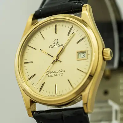 Omega Seamaster Cal.1342 Push Crown Gold