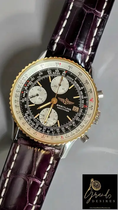 Breitling Exquisite Breitling Navitimer with 18k Gold