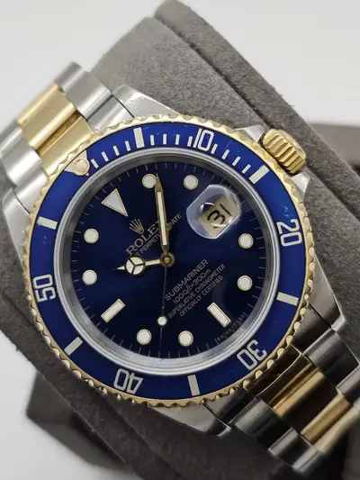 Rolex Rolex Submariner 16613 Blue Dial Two-Tone Steel 18K Gold 40mm Automatic Watch