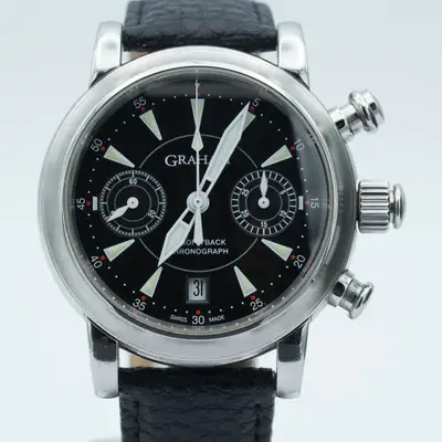 Unknown Graham Aeroflyback Chronograph Herren Uhr Stahl