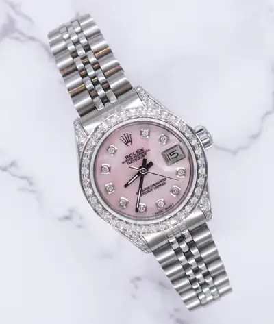 Rolex Datejust with Pink MOP Bezel