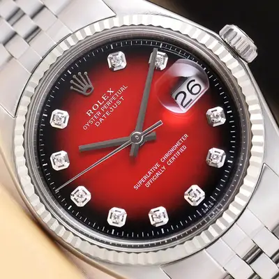Rolex DATEJUST RED VIGNETTE 18K GOLD
