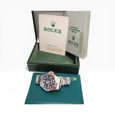 Rolex GMT Master W/Hack Pepsi Bezel