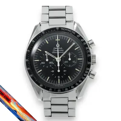 Omega Speedmaster Antique Caterpillar Bracelet Black