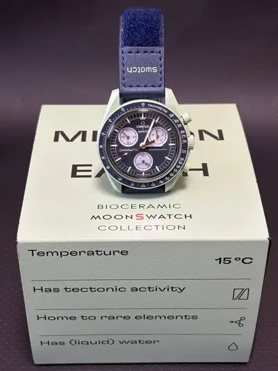 Omega Swatch Omega X Speedmaster Mission Earth