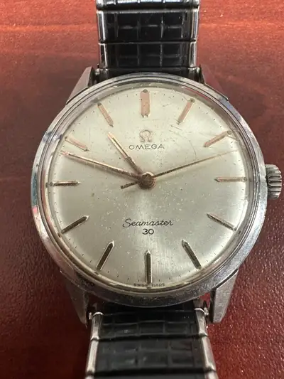 Omega Seamaster 30 Round White Swiss