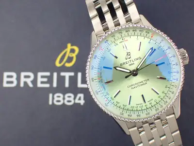 Breitling A17327361L1A1 NAVITIMER 36 GREEN STAINLESS