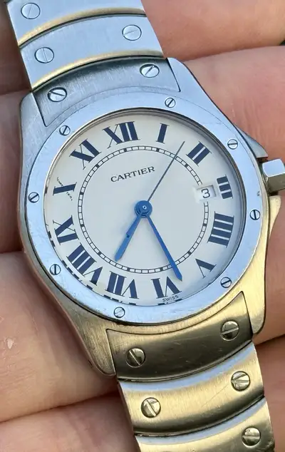 Cartier Santos Ronde Date 1561 White