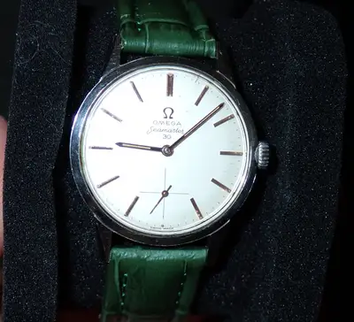 Omega Seamaster 30 cream and gold