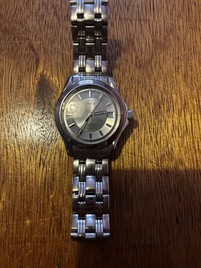 Omega Seamaster Silver Date Steel Bracelet