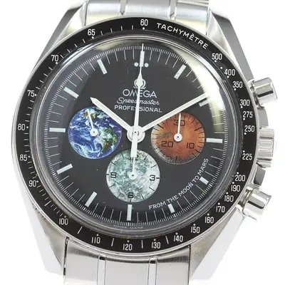 Omega Omega Speedmaster From The Moon To Mars Chronograph Manual Wind Men's Watch Box