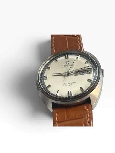Omega Seamaster Cosmic Day-Date Leather