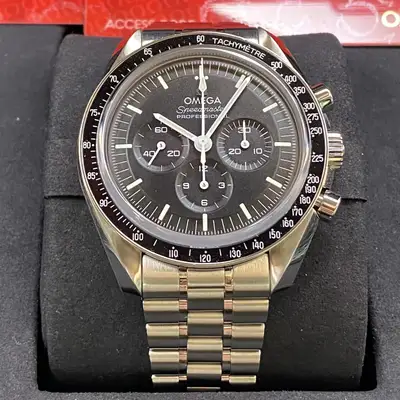 Omega Omega Speedmaster Moonwatch Steel Black Dial Hand Wind Watch 310.30.42.50.01.002