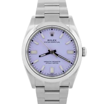 Rolex OCT Rolex Oyster Perpetual LAVENDER Steel