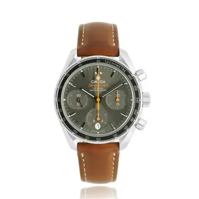 Omega Omega Stainless Steel Speedmaster Gray Dial 38mm