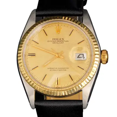 Rolex Datejust 1601 Two-Tone Gold Black
