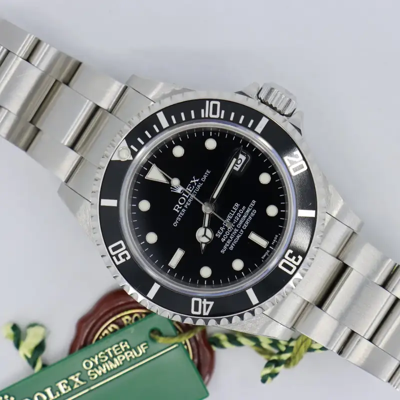 Rolex Sea-Dweller 4000 16600T Black Dial & Bezel Box & Papers Circa 2004 40mm