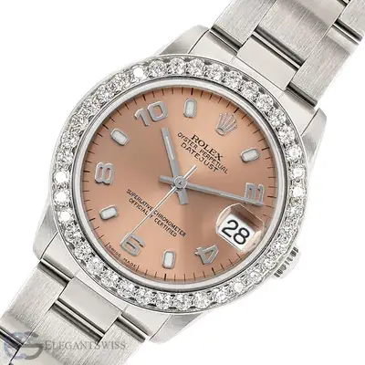 Rolex Datejust Midsize Salmon Arabic Oyster