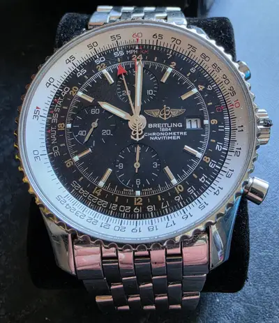 Breitling Navitimer Black with Stainless Steel