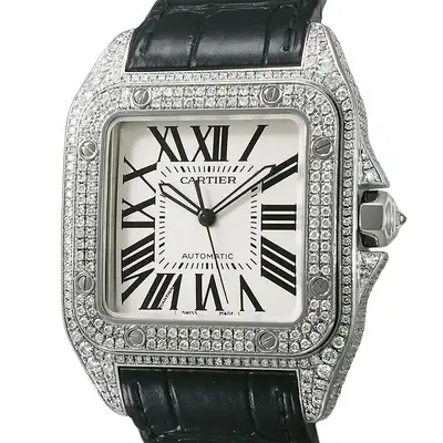 Cartier Santos 100 LM After-Diamond W20073X8