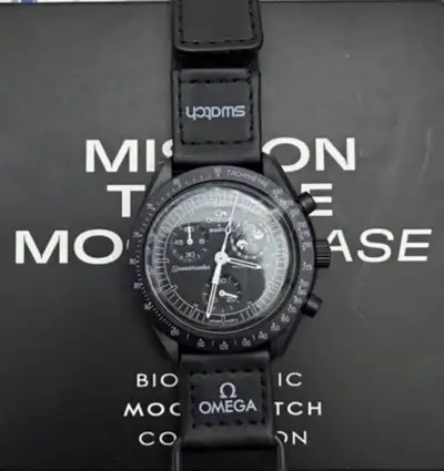 Omega x Swatch Black Snoopy Moonswatch