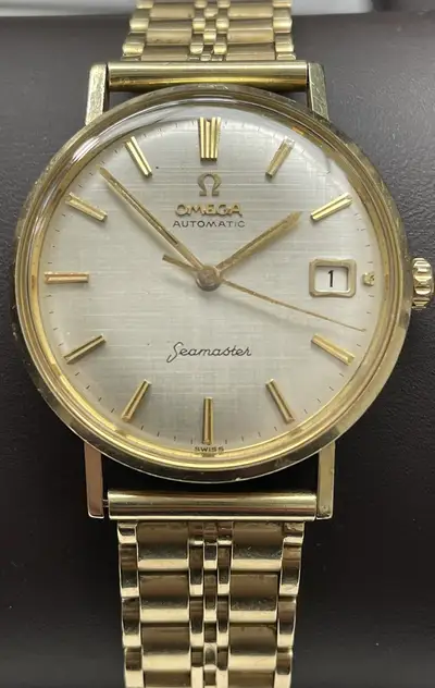 Omega Seamaster 66.2 grams 14K Yellow