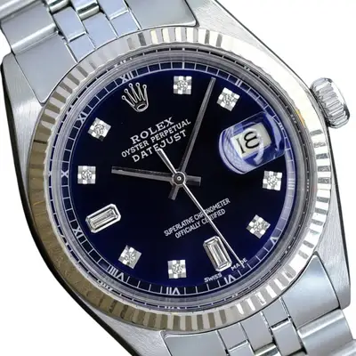 Rolex Datejust Stainless Steel Blue Fluted