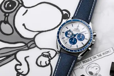 Omega 50th Anniversary Silver SNOOPY Speedmaster