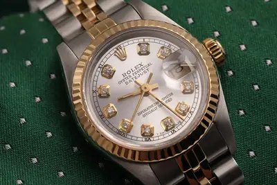 Rolex Datejust Silver Diamond Two Tone