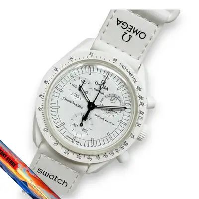 Omega x Swatch Snoopy Speedmaster Moon