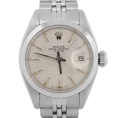 Rolex Oyster Perpetual Date Silver Stainless