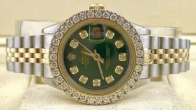 Rolex Datejust 18k Yellow Gold/Steel ICED