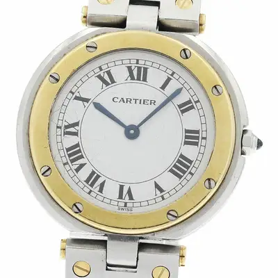 Cartier Santos Round LM Combi _943682